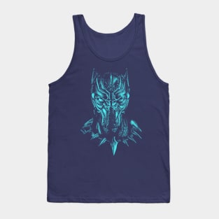 Shaded Black Panther Blue Tank Top